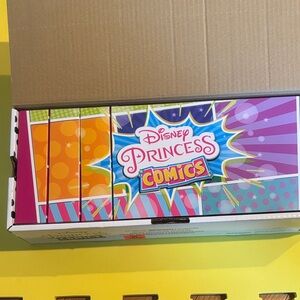 Disney Princess Comics Set with Pink and Purple Accents